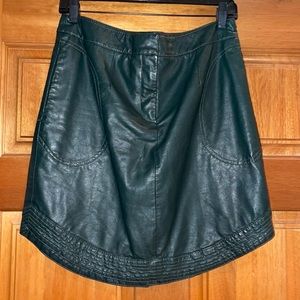 Faux Leather Skirt